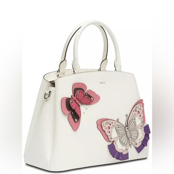 DKNY Paige Leather Butterfly Satchel - Picture 5 of 8